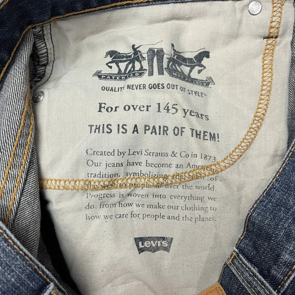 Levis 559 Relaxed‎ Straight Leg Jeans Mens W34 L30 Dark Wash Blue Denim